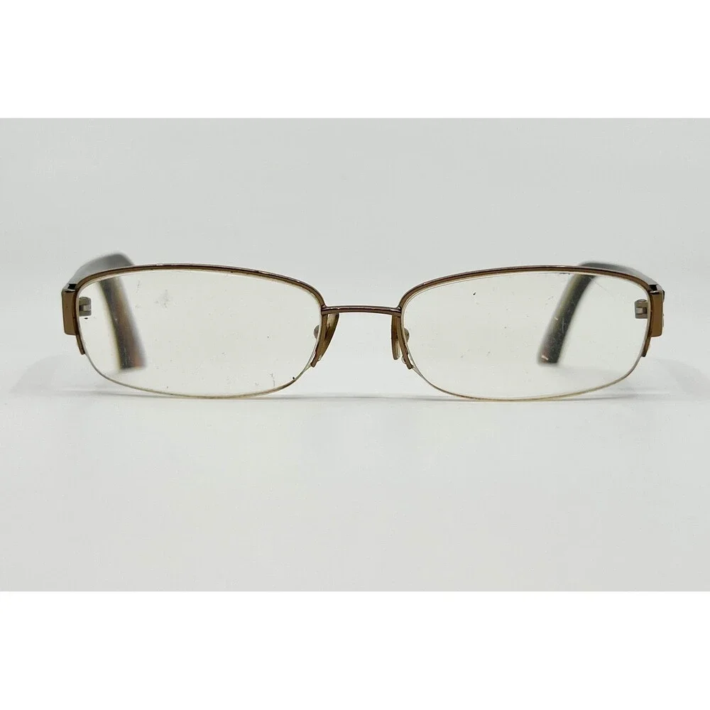 Vera Wang Eyeglasses Womens Brown V127-TA Rhinestone Accents 53-17-135